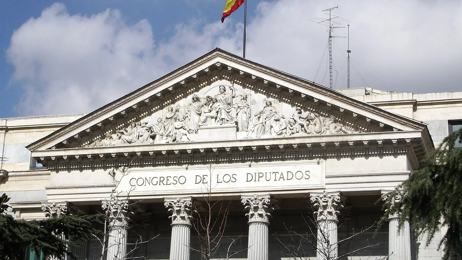 Fachada del Congreso de los Diputados