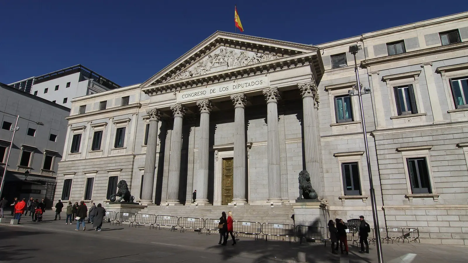 Fachada del Congreso de los Diputados