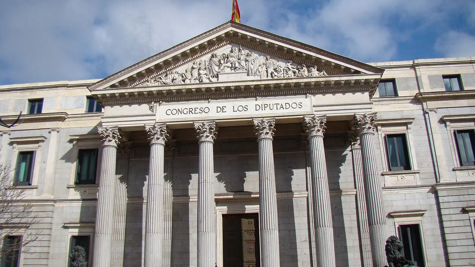 Fachada del Congreso de los Diputados